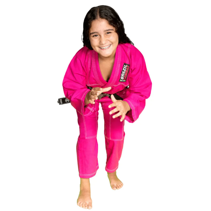 Kimono Brazil Combat Reforçado Infantil Feminino