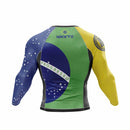 Rashguard Manga Longa Básica Brasil Nikkyo